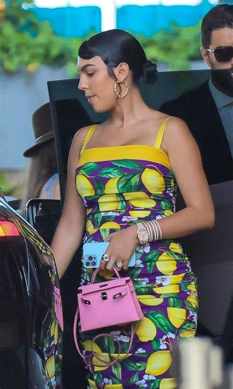 georgina rodriguez dolce gabbana|Georgina Rodriguez looks chic in a Dolce & Gabbana dress in Ibiza.